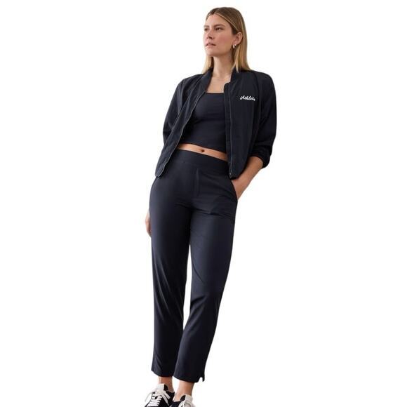 Athleta Women‎ 0 Brooklyn Mid Rise Ankle Pant Black Jogger Trouser Travel Pants - Picture 13 of 13